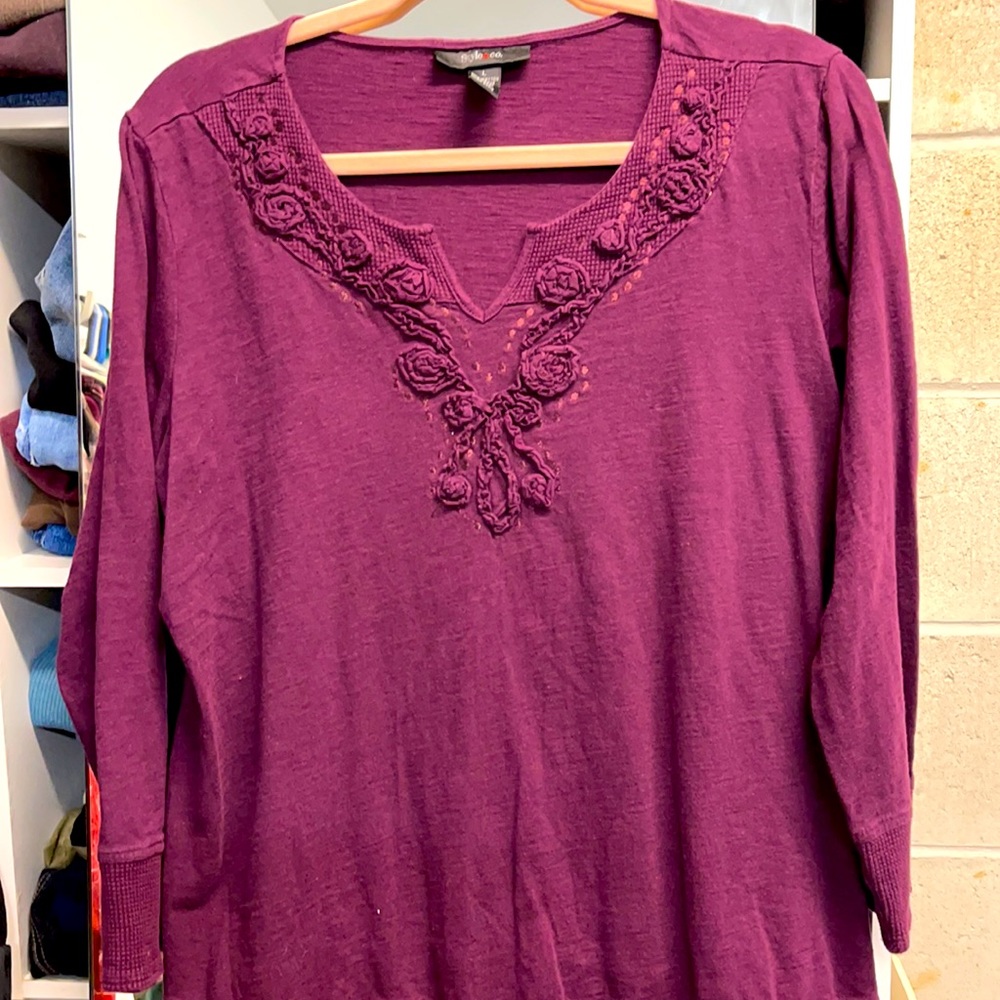 STYLE & CO BLOUSE SHIRT TOP SIZE LARGE